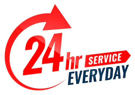 24 hour emergency service badge